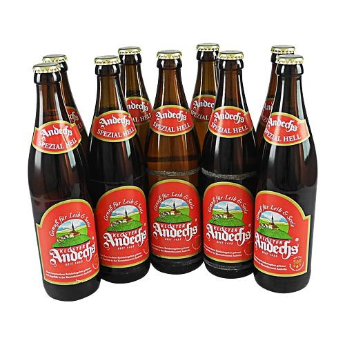 Kloster Andechs Spezial Hell (9 Flaschen à 0,5 l / 5,9% vol.) inc. MEHRWEG Pfand von Klosterbrauerei Andechs