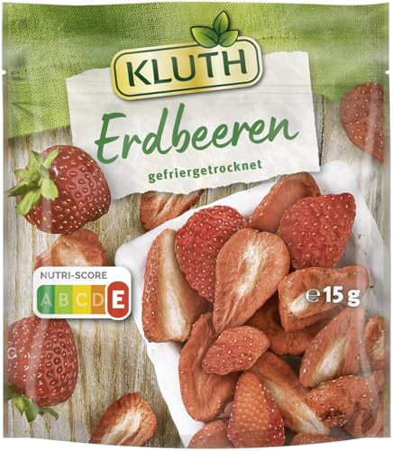 Kluth Erdbeeren, gefriergetrocknet 15 Gramm (1er Pack) von Kluth