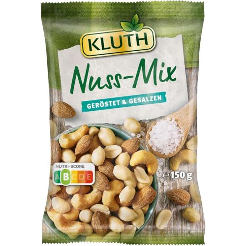 Kluth Nuss-Mix, geröstet & gesalzen 150 Gramm (1er Pack) von Kluth