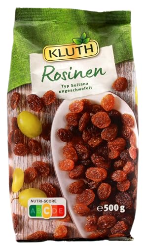 Kluth Rosinen Typ Sultana, 5er Pack (5 x 500g) von Kluth