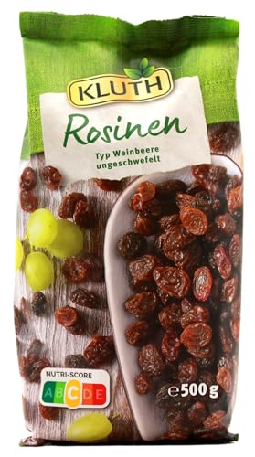 Kluth Rosinen Typ Weinbeere, 5er Pack (5 x 500g) von Kluth