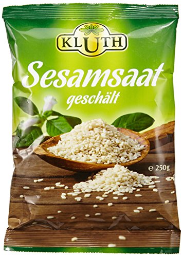 Kluth Sesamsaat Geschält 250 g, 2er Pack (2 x 0.25 kg) von Kluth