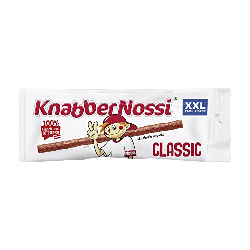 Knabber Nossi Wurst Snack Classic 11er, 3er Pack (3x137.5g) von Knabber Nossi