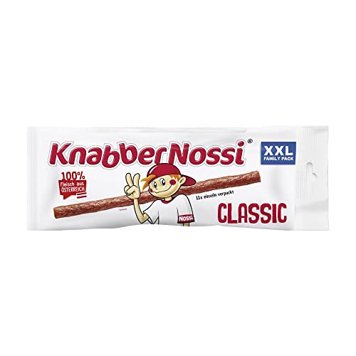 Knabber Nossi Wurst Snack Classic 11er, 3er Pack (3x137.5g) von GREAT BRITISH TRADING LIMITED
