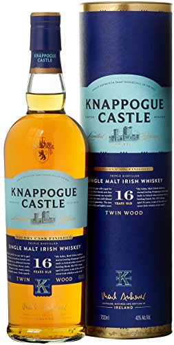 Knappogue Castle 16 Years Old Single Malt Twinwood Sherry Finish mit Geschenkverpackung Whisky (1 x 0.7 l) von Knappogue Castle