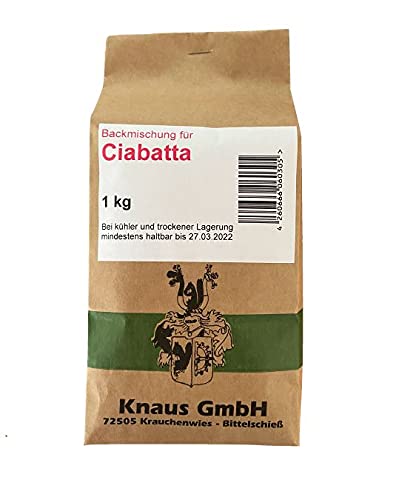 Backmischung Ciabatta 1 kg / Brot Backen Mischung Mehl von Knaus GmbH