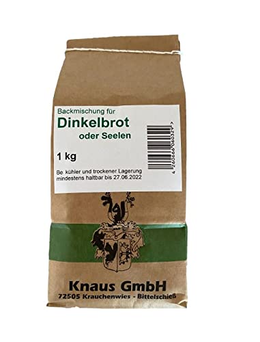 Backmischung Dinkelbrot Seelen 1 kg/Brot Seelen Backen Mischung Mehl von Knaus GmbH