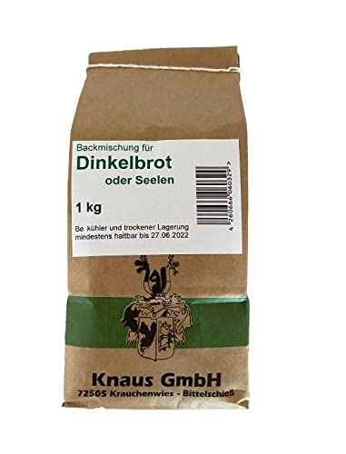 Backmischung Dinkelbrot Seelen 1 kg / Brot Seelen Backen Mischung Mehl von Knaus GmbH