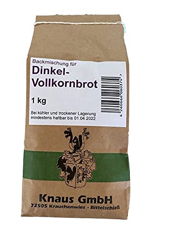 Backmischung Dinkelvollkornbrot 1 kg / Brot Backen Mischung Mehl von Knaus GmbH