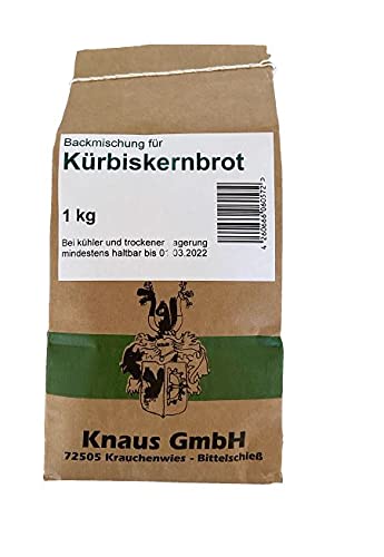 Backmischung Kürbiskernbrot 1 kg / Brot Backen Mischung Mehl von Knaus GmbH