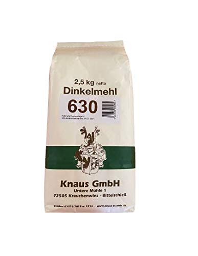 Dinkelmehl Type 630 Dinkelmehl in Bäckerqualität (1 kg) von Knaus GmbH