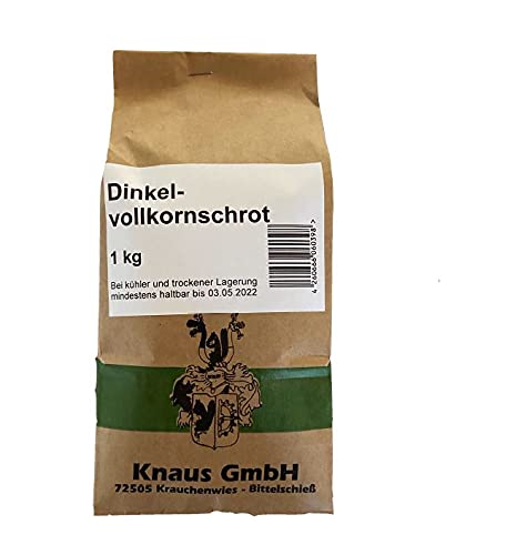 Dinkelschrot 1kg Dinkelvollkornschrot Dinkelvollkorn Dinkel Schrot Getreide von Knaus GmbH