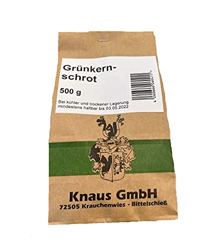 Grünkernschrot 500g Vollkornschrot aus Grünkern Kochen Backen Grünkernbratlinge Grünkernküchle von Knaus GmbH