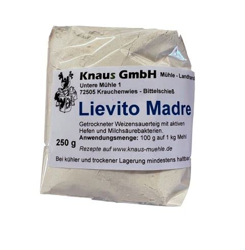 Lievito Madre getrocknet mild aromatischer Weizensauerteig mit aktiven Hefen Knaus GmbH, 250.0 gramm von Knaus GmbH