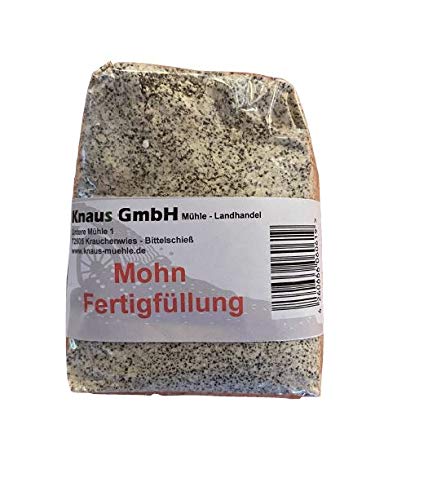 Mohnfüllung Hefezopf Zopf Mohn Füllung für Zopf Mohnzopf 500g von Knaus GmbH