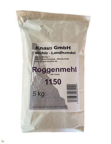 Roggenmehl Tyoe 1150 Roggenmehl in Bäckerqualität (2,5 kg) von Knaus GmbH
