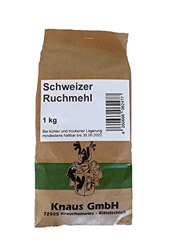 Schweizer Ruchmehl 1kg Mehl für Bürli, Wurzelbrot von Knaus GmbH