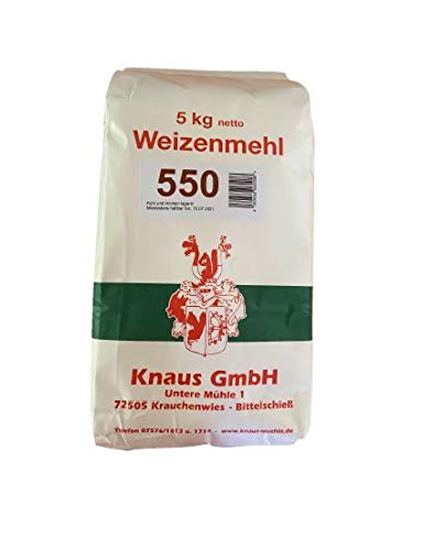 Weizenmehl Type 550 Weizenmehl in Bäckerqualität (5 kg) von Knaus GmbH