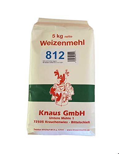 Weizenmehl Type 812 Weizenmehl in Bäckerqualität (12,5 kg) von Knaus GmbH