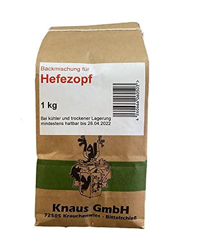 Zopfmehl Backmischung für Hefezopf (1 kg) von Knaus GmbH