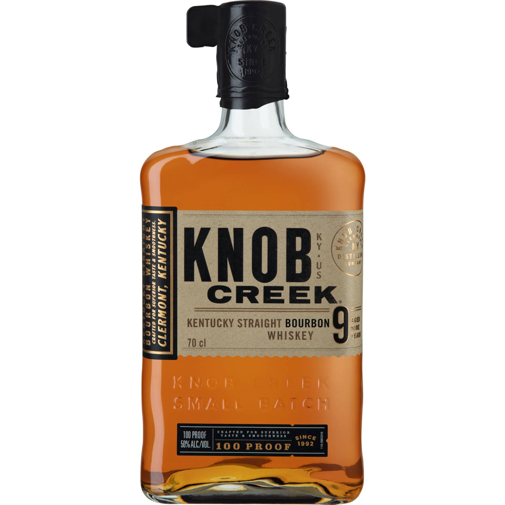 Knob Creek Kentucky Straight Bourbon Whiskey, 0,7 L, 50% Vol., Kentucky, Spirituosen von Knob Creek Distillery, Clermont, Kentucky, USA / BEAM INC.UK LTD. 310 St. Vincent Street Glasgow, G2 5RG, UK