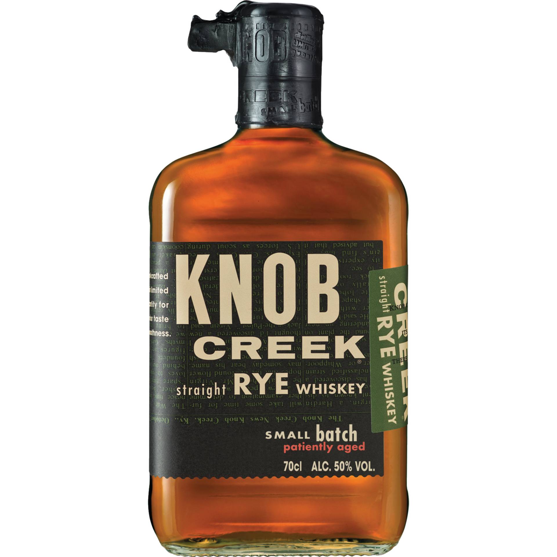 Knob Creek Kentucky Straight Rye Whiskey, 0,7 L, 50% Vol., Kentucky, Spirituosen von Knob Creek Distillery, Clermont, Kentucky, USA / BEAM INC.UK LTD. 310 St. Vincent Street Glasgow, G2 5RG, UK