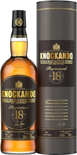 Knockando 18 Jahre | Single Malt Scotch Whisky | handgefertigt aus der Speyside | 43% vol | 700ml Einzelflasche | von Knockando