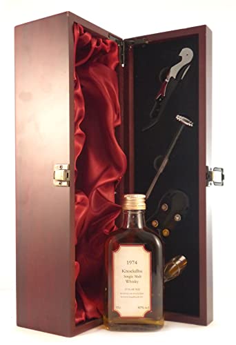 Knockdhu 19 year old Malt Scotch Whisky 1974 (Decanted Selection) 20cls in einer mit Seide ausgestatetten Geschenkbox, 1 x 200ml von Knockdhu 19 Malt