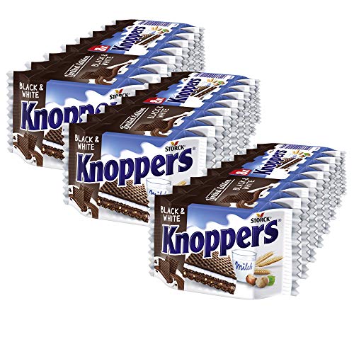 3x Storck Knoppers Black & White Waffelschnitten 8er Pack (200g) von Knoppers
