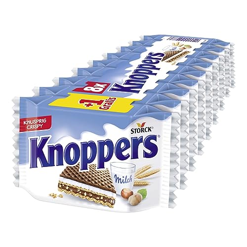 Knoppers 8 + 1 Gratis (1 x 225g) / Das Frühstückchen im 8er Pack von Knoppers