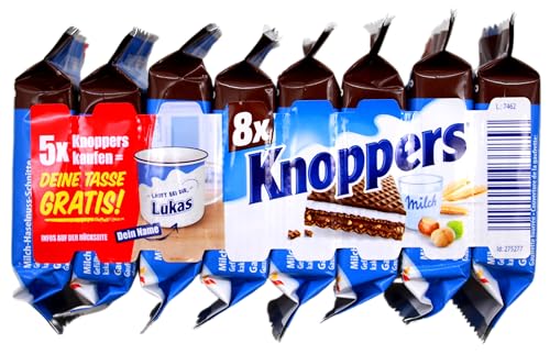 Knoppers Black & White Waffelschnitte 8Stück, 16er Pack (16 x 200g von Knoppers