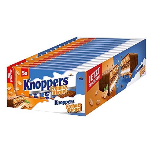 Knoppers ErdnussRiegel (15 x 200g) / Erdnussriegel mit Karamell in Milchschokolade von Knoppers