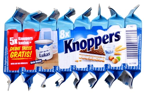 Knoppers Joghurt Waffelschnitte 8 Stück, 16er Pack (16 x 200g) von Knoppers
