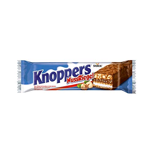 Knoppers NussRiegel (1 x 40g) / Haselnussriegel mit Karamell in Milchschokolade von Knoppers