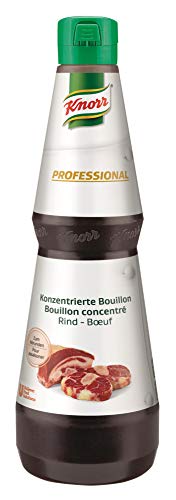 Knorr Professional konzentrierte Bouillon Rind (flüssig, 30 g Bouillon genügen für 1 l Wasser) 1er Pack (1 x 1 l) von Knorr Professional