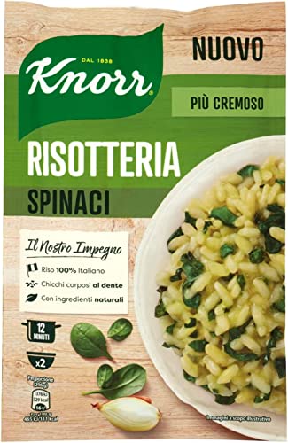 15x Knorr Risotto Spinaci Reis mit Spinat 175g 100% italienisch Fertiggerichte Reisgericht von Knorr