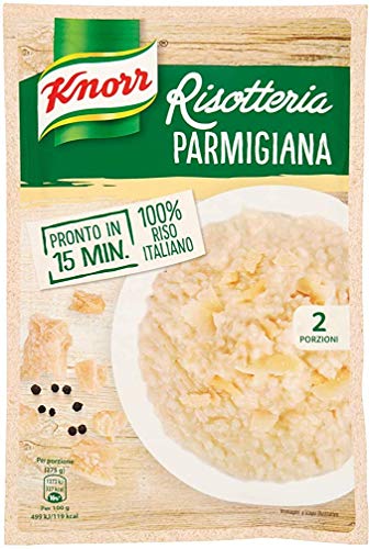 15x Knorr Risotto alla Parmigiana Reis 100% italienisch Fertiggerichte Risotto mit Parmesan 175g von Knorr