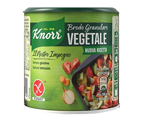 3x Knorr Brodo Granulare Vegetale pflanzliche granulierte Brühe 150g Geschmack für Ihre Gerichte Gluten-frei laktosefrei 100% Italienische Brühe von Knorr