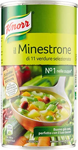 3x Knorr Il Minestrone Gemüsesuppe 11 Gemüse 500 gr 100% Natürliche Inhaltsstoffe von Knorr