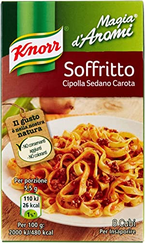 3x Knorr Magia d'Aromi Soffritto brodo Steinpilze Suppenwürfel Brühe 8 x 11g (Karotte-Sellerie-Zwiebel) von Knorr