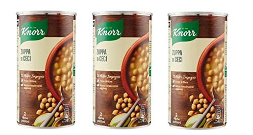 3x Knorr Zuppa di Ceci Kichererbsensuppe 500 g Langsam gekocht von Knorr