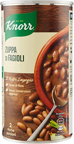 3x Knorr Zuppa di Fagioli Bohnensuppe 500 ml Langsam gekocht von Knorr