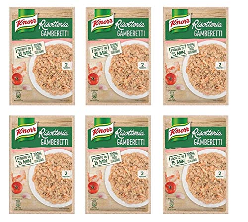 6x Knorr Risotto Gamberetti Reis Garnelen 175g 100% italienisch Fertiggerichte von Knorr