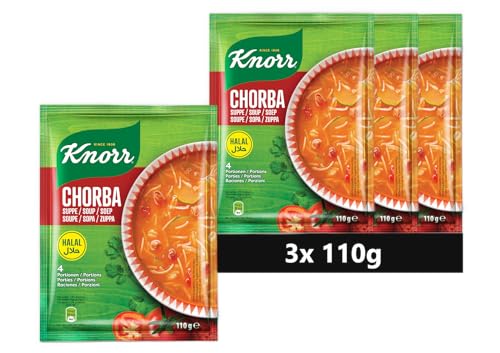 KNORR HALAL Fertigsuppe Chorba (3 Stück (3 x 110g)) von Knorr