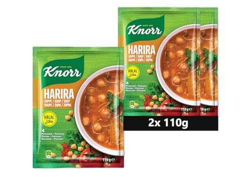 KNORR HALAL Fertigsuppe Harira (2 Stück (2 x 110g)) von Knorr