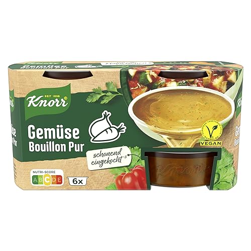 Knorr Gemüse Bouillon Pur mit vollem Geschmack vegan 6x 28 g von Knorr