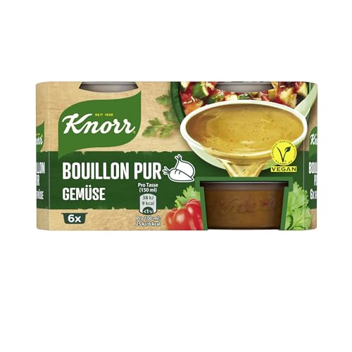 Knorr Gemüse Bouillon Pur mit vollem Geschmack vegan 6x 28 g von Knorr