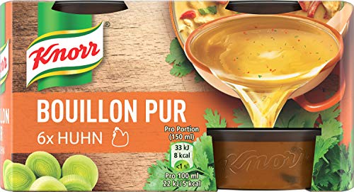 Knorr Bouillon Pur Huhn leckere Hühnerbouillon mit vollem Geschmack 6x 28 g von Knorr