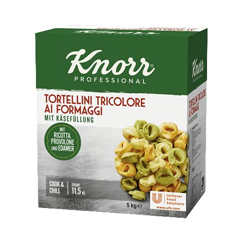 Knorr Tortellini Tricolore mit Käsefüllung 5 kg, 1er Pack (1 x 5 kg) von Knorr