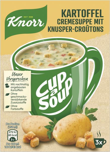 Knorr Cup a Soup Kartoffel Cremesuppe mit Knusper-Croûtons von Knorr